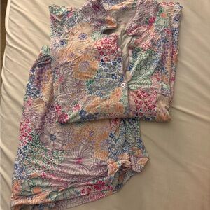 Little Sleepies Floral Pajama Set - Multicolor